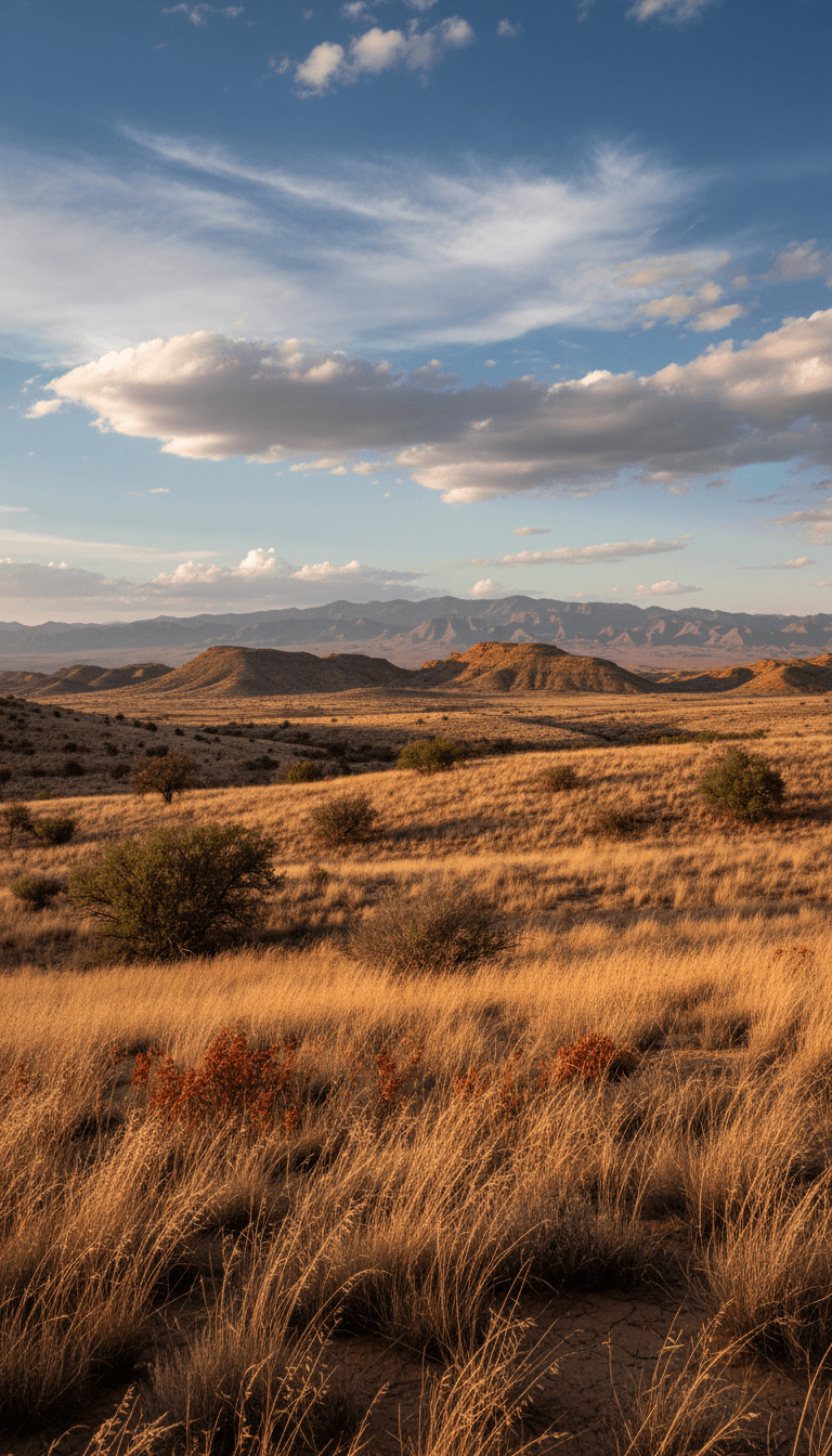 High desert landscape around the ranch